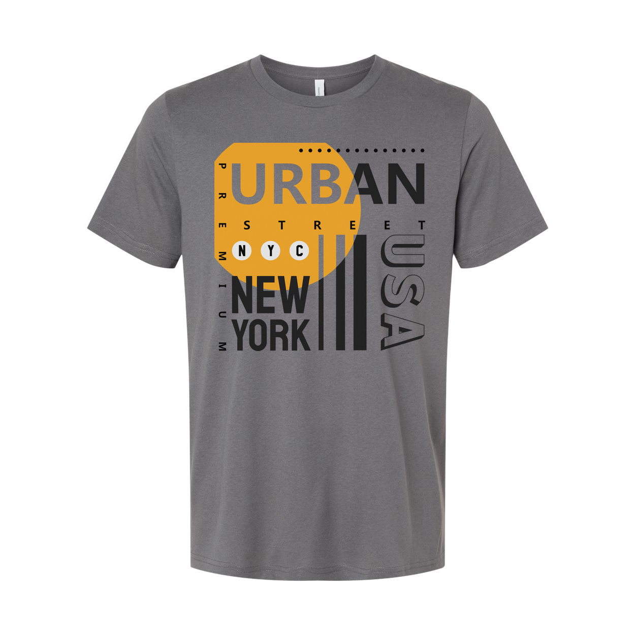 Unisex Urban Street Graphic Tee Featuring New York City Style and USA Emblem Design
