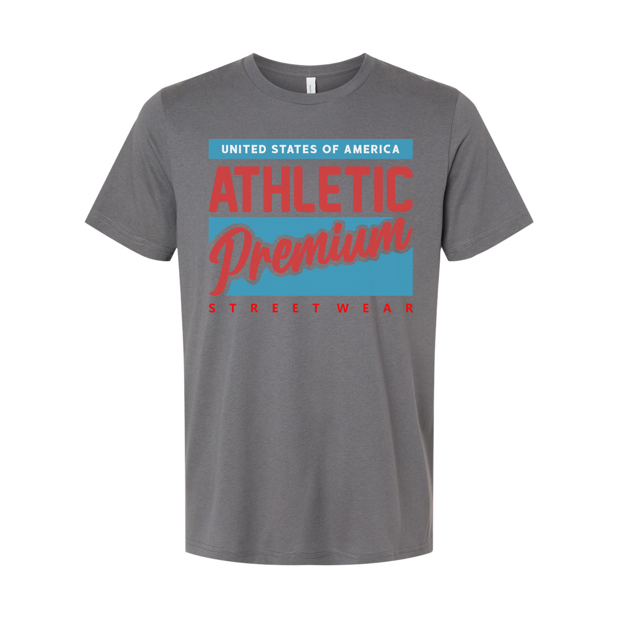 United States Of America Athletic Premium Streetwear Graphic T Shirt For Unisex Adults