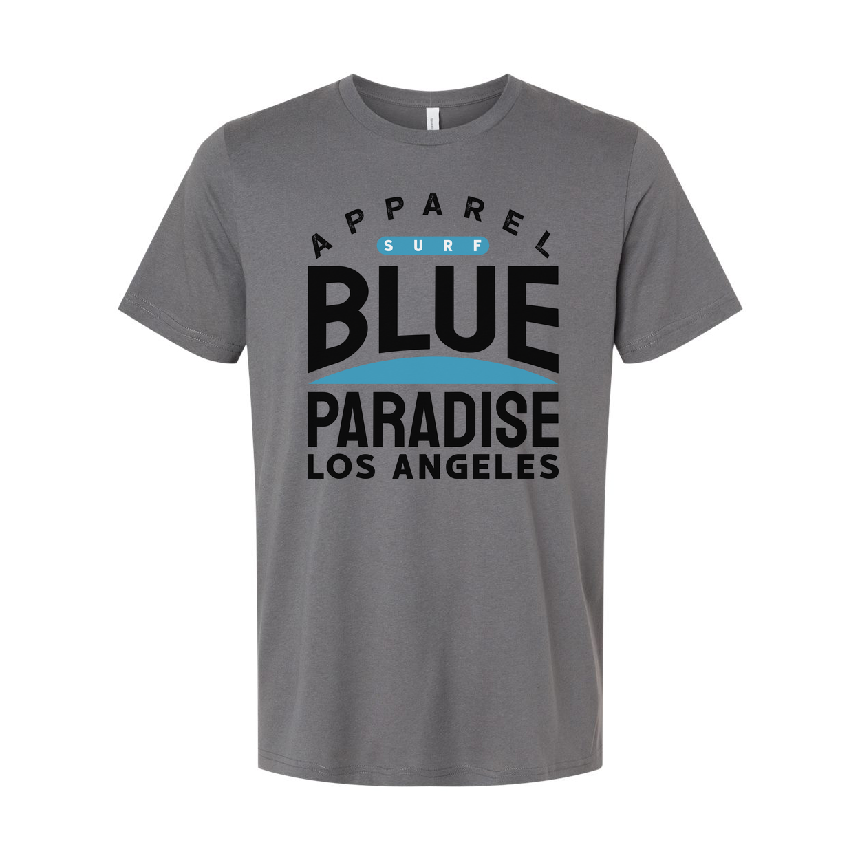 Apparel Surf Blue Paradise Los Angeles Unisex Short Sleeve Graphic Tee For Casual Wear