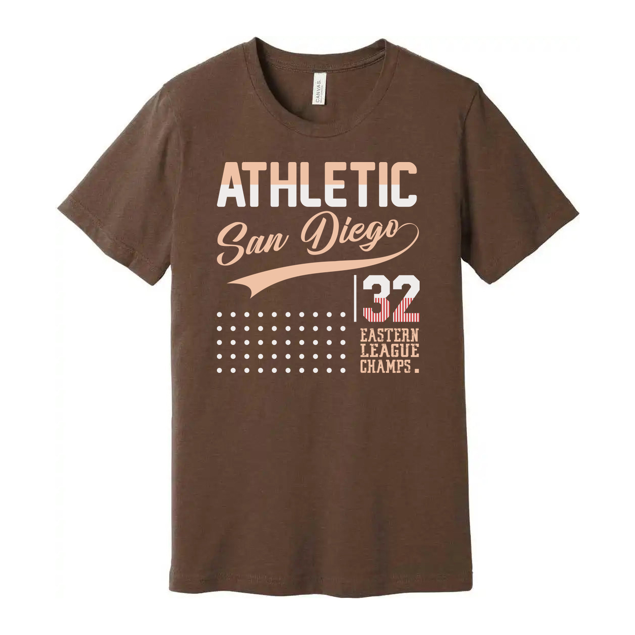 Athletic San Diego 32 Eastern League Champs Unisex Graphic Tee With Vintage Script Design