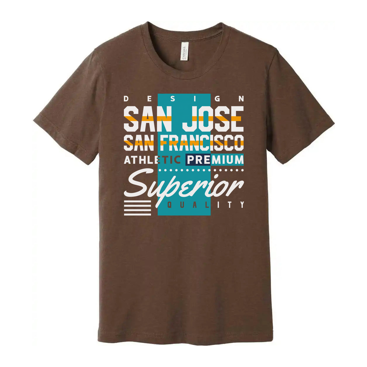 Unisex Graphic Tee Featuring San Jose And San Francisco City Design With Athletic Style