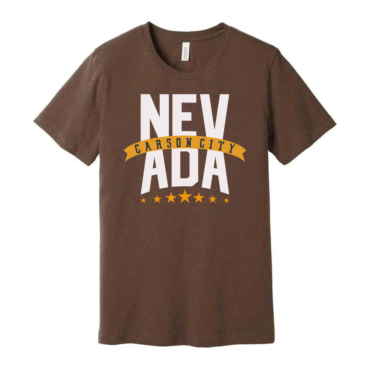 Nevada Carson City Banner Graphic T Shirt For Men And Women Unisex Tee With City Emblem