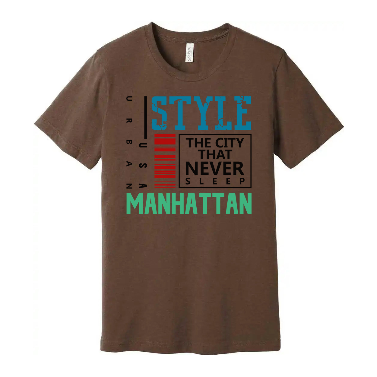 Urban Manhattan Graphic T Shirt With Style The City That Never Sleep Design For Casual Streetwear