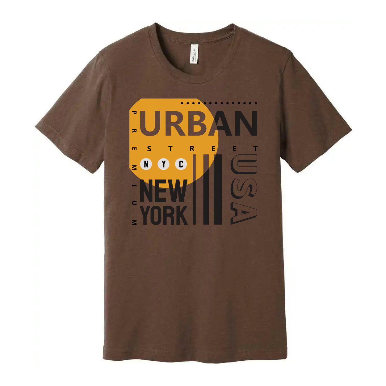 Unisex Urban Street Graphic Tee Featuring New York City Style and USA Emblem Design