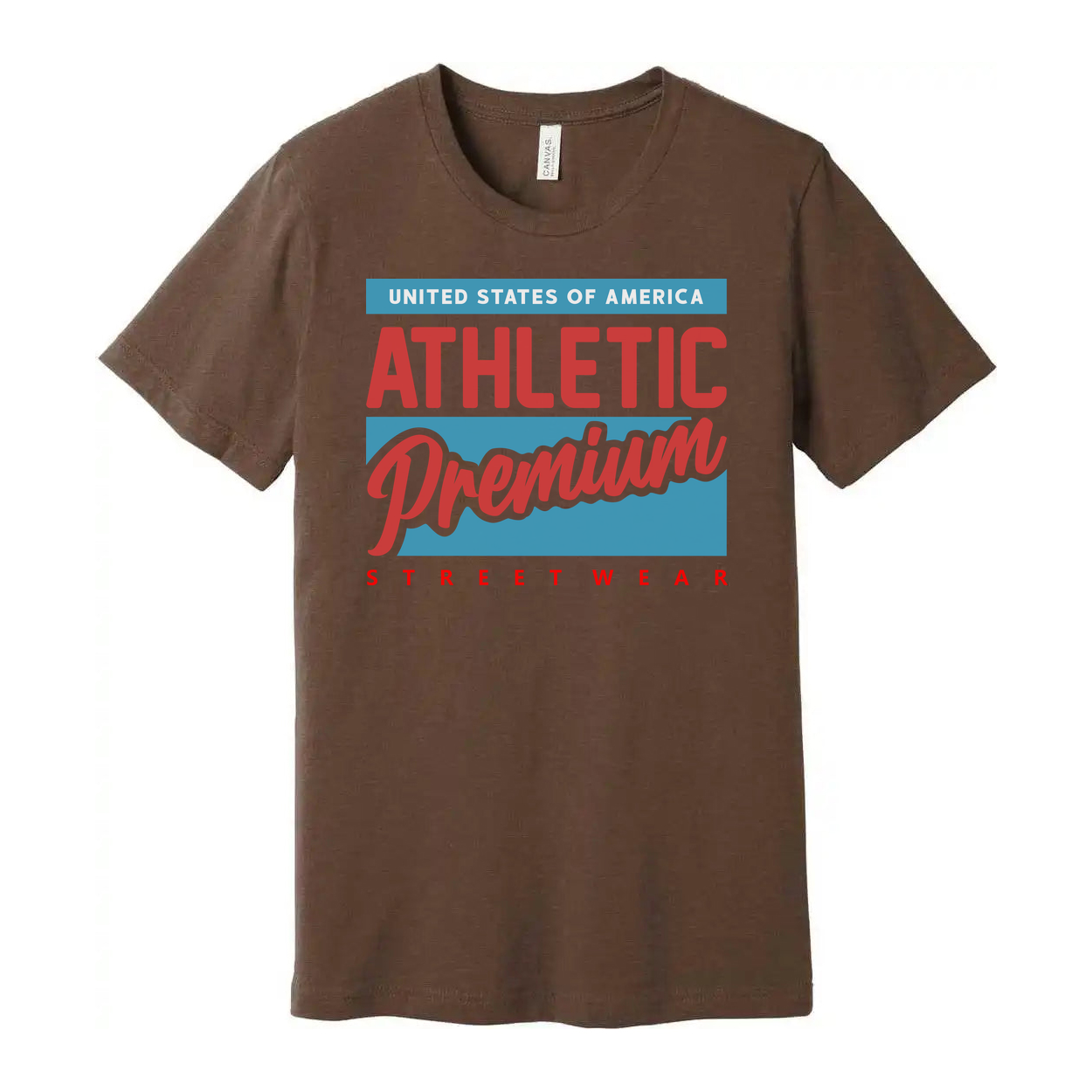 United States Of America Athletic Premium Streetwear Graphic T Shirt For Unisex Adults