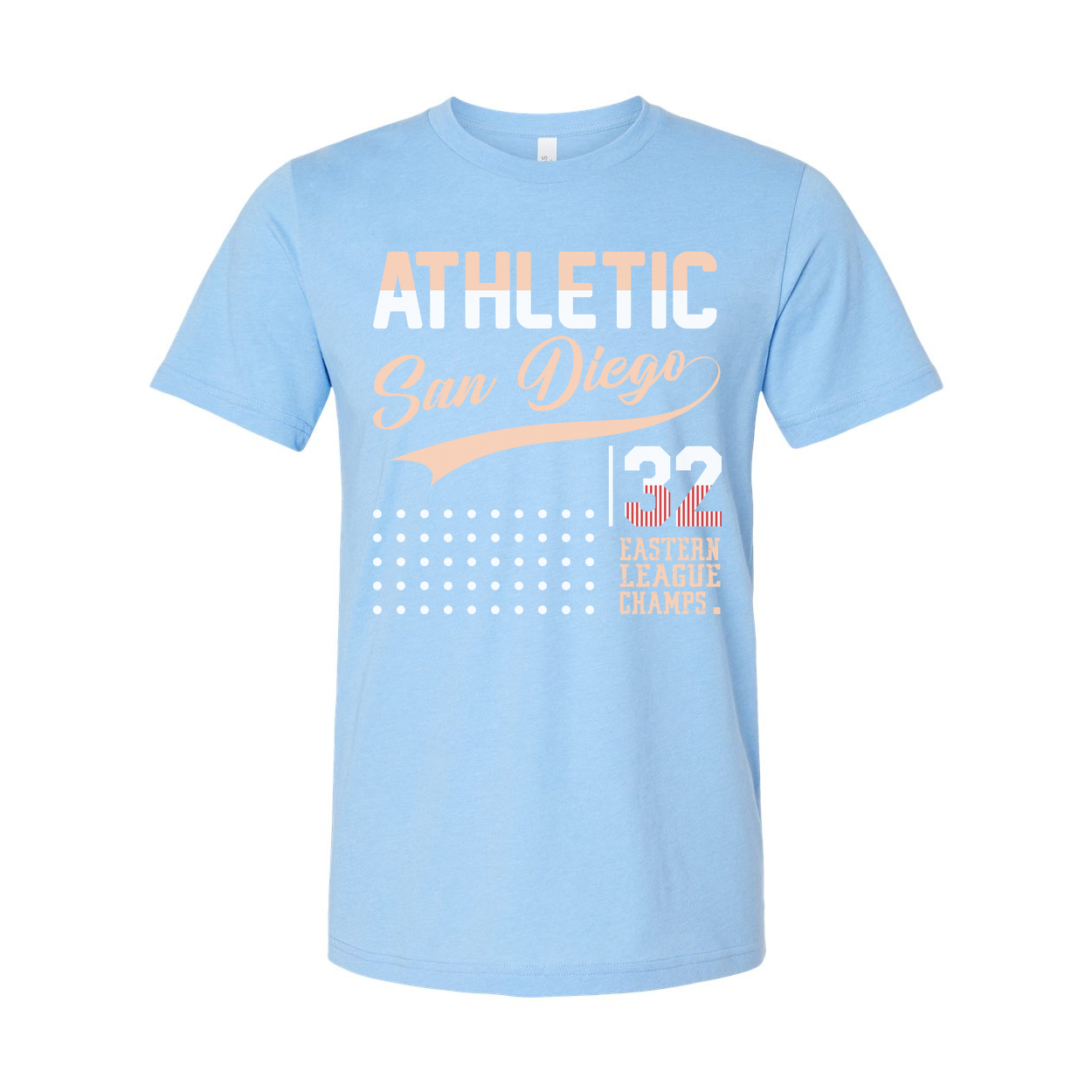 Athletic San Diego 32 Eastern League Champs Unisex Graphic Tee With Vintage Script Design