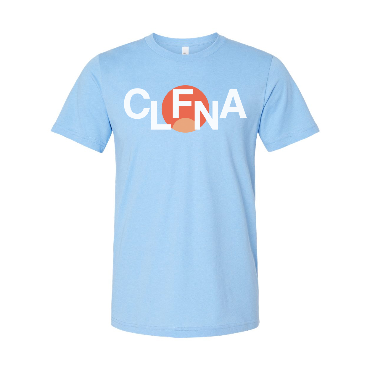 Unisex Graphic Logo T Shirt With CLFNA Circle Design in Orange Accent For Everyday Wear