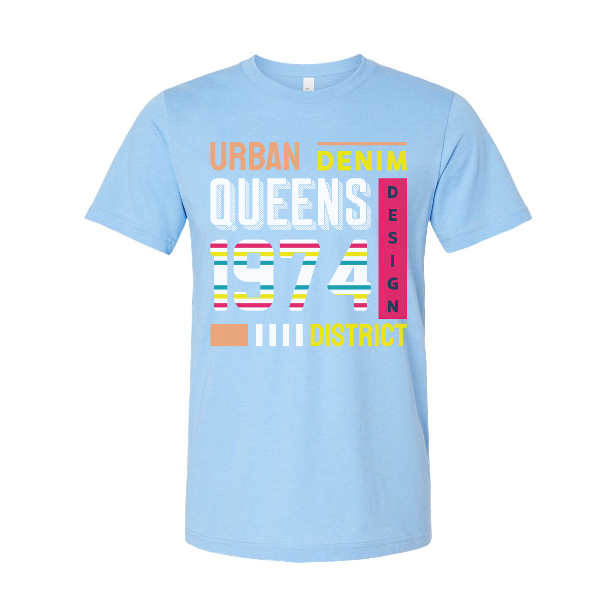 Urban Denim Queens 1974 District Design T Shirt