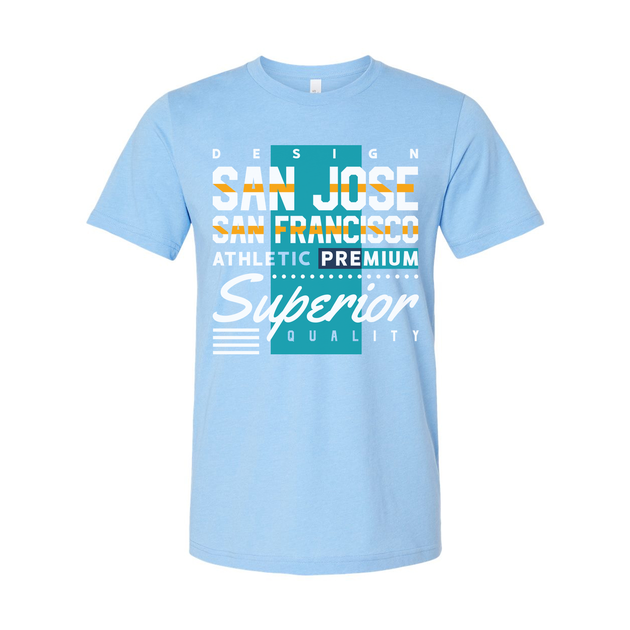 Unisex Graphic Tee Featuring San Jose And San Francisco City Design With Athletic Style