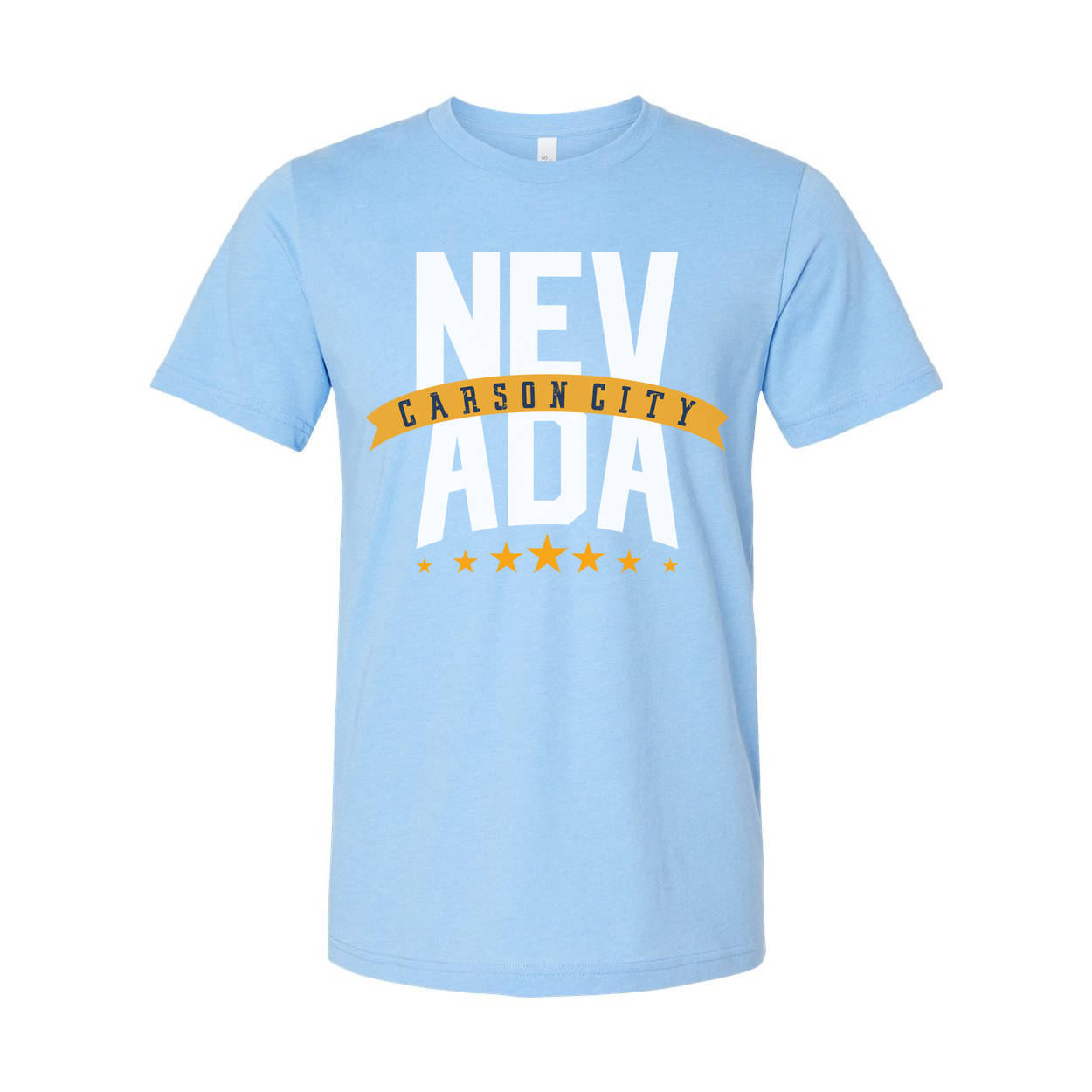 Nevada Carson City Banner Graphic T Shirt For Men And Women Unisex Tee With City Emblem