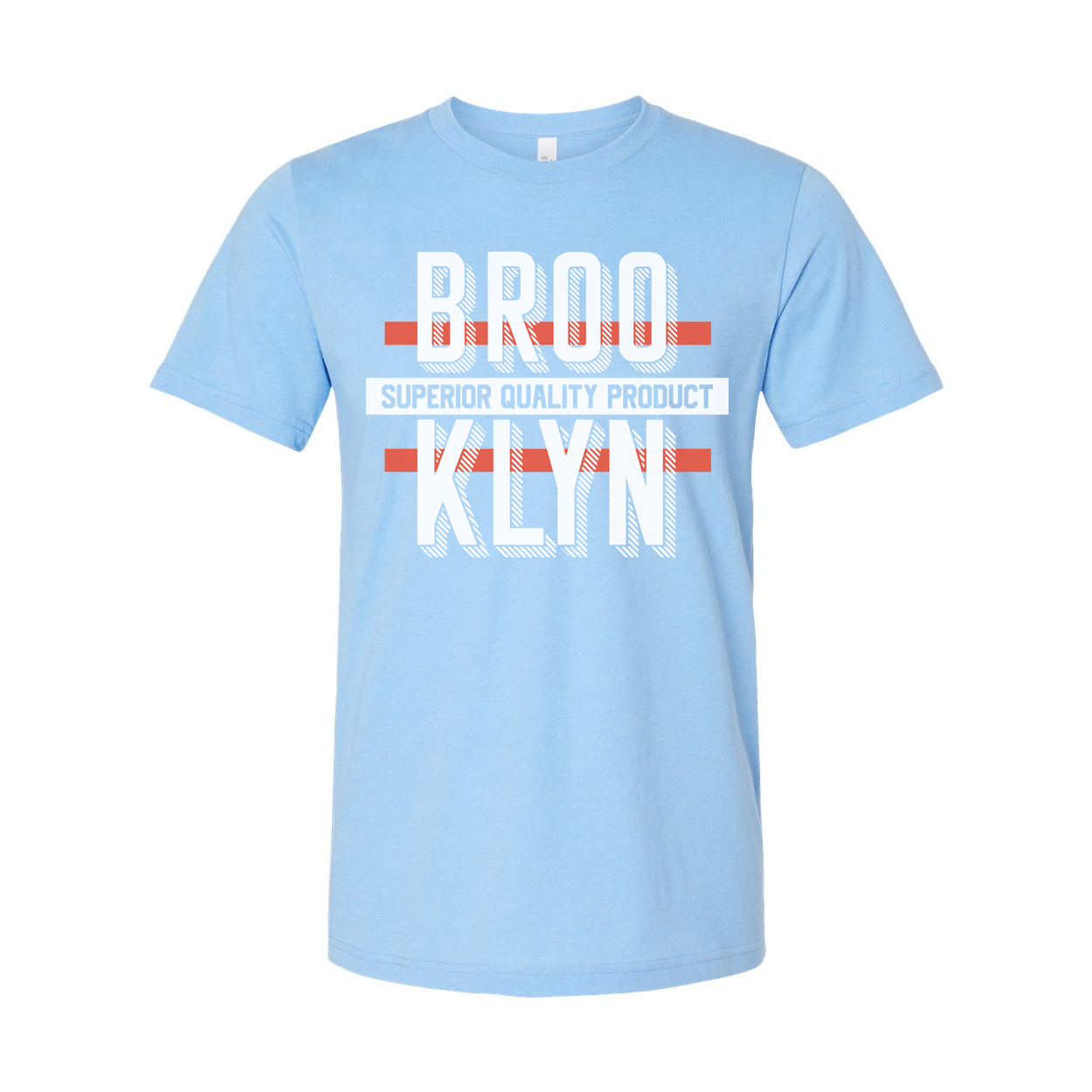 Brooklyn Unisex Graphic T Shirt With Bold Layered Text Design For Streetwear And Everyday Casual