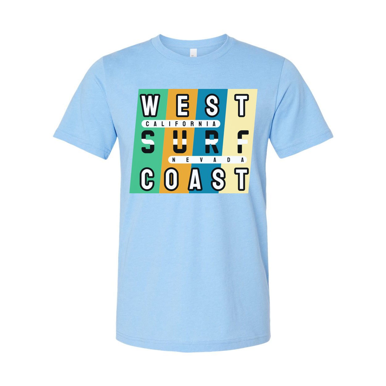 Unisex West Coast Surf Graphic T Shirt