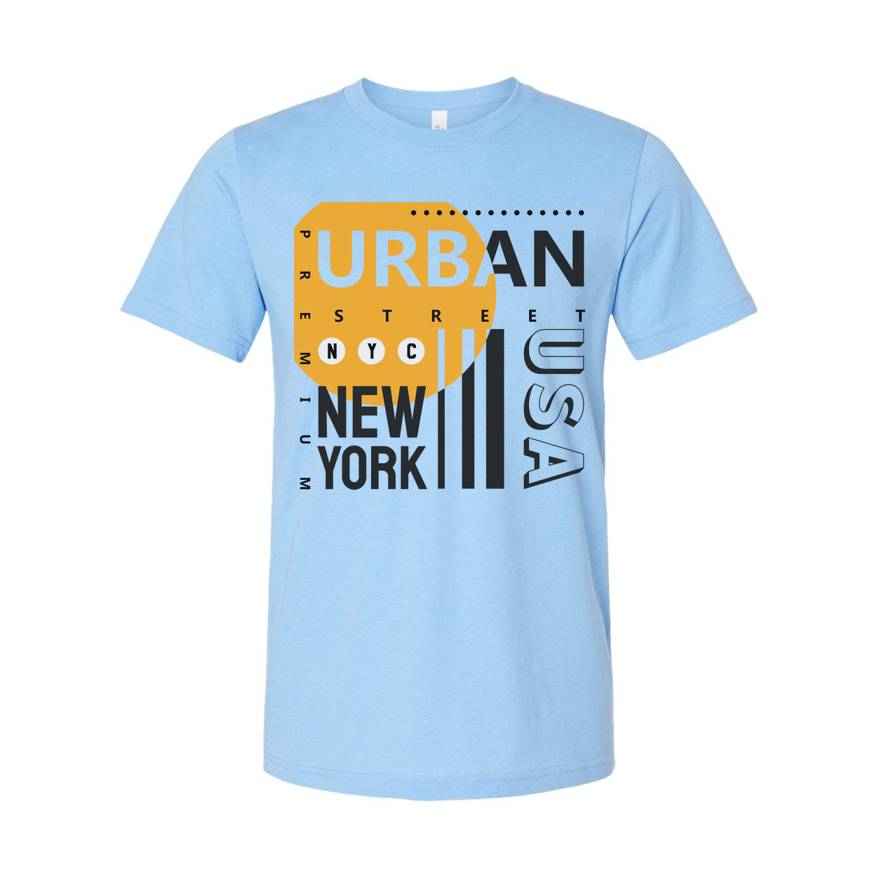 Unisex Urban Street Graphic Tee Featuring New York City Style and USA Emblem Design