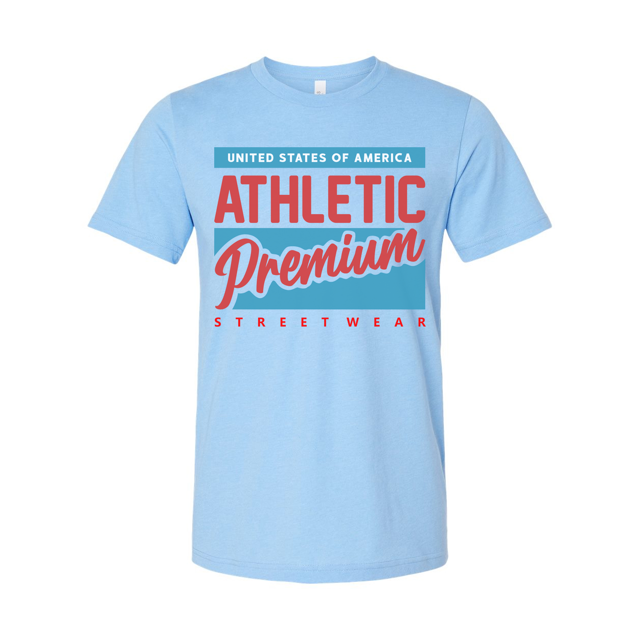 United States Of America Athletic Premium Streetwear Graphic T Shirt For Unisex Adults