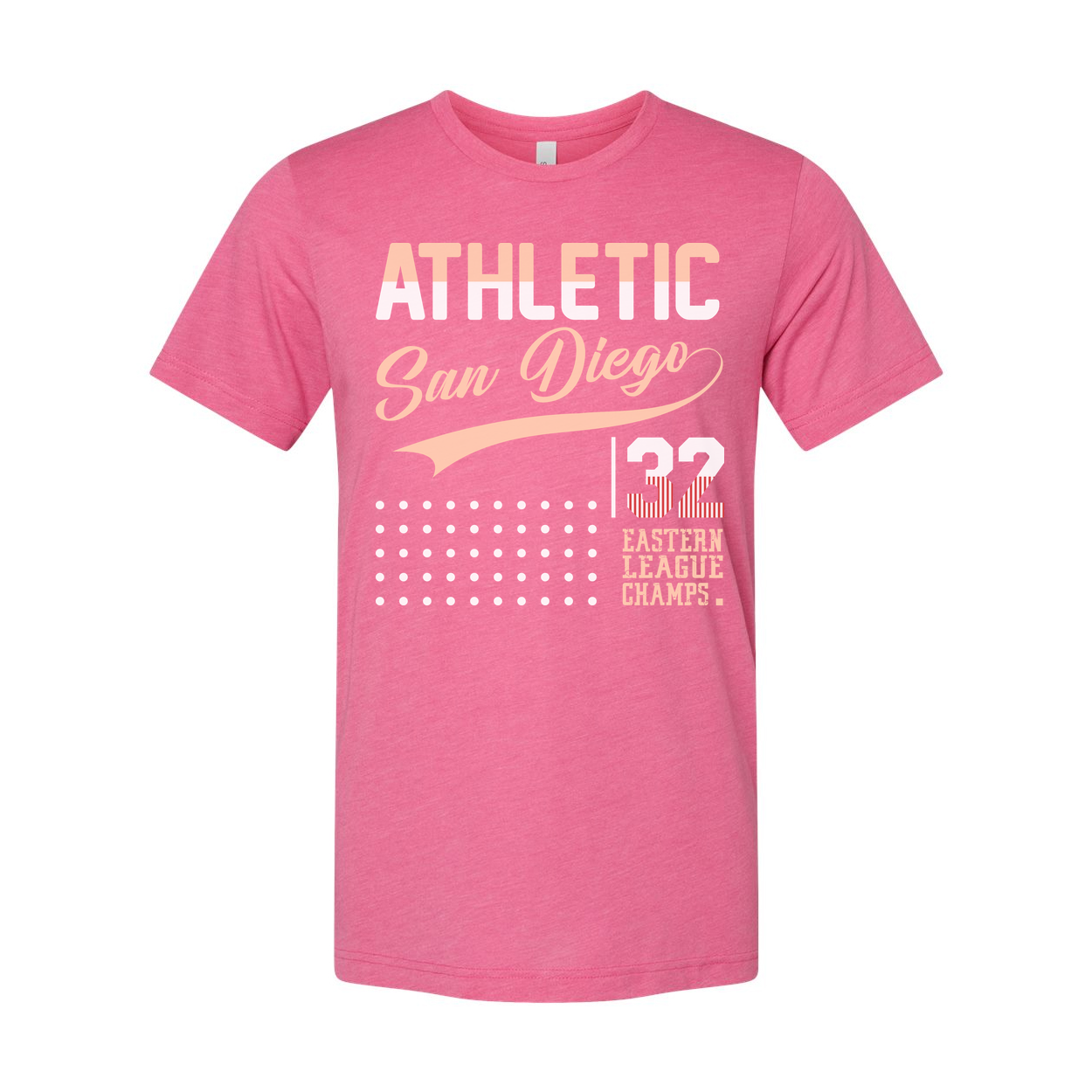 Athletic San Diego 32 Eastern League Champs Unisex Graphic Tee With Vintage Script Design