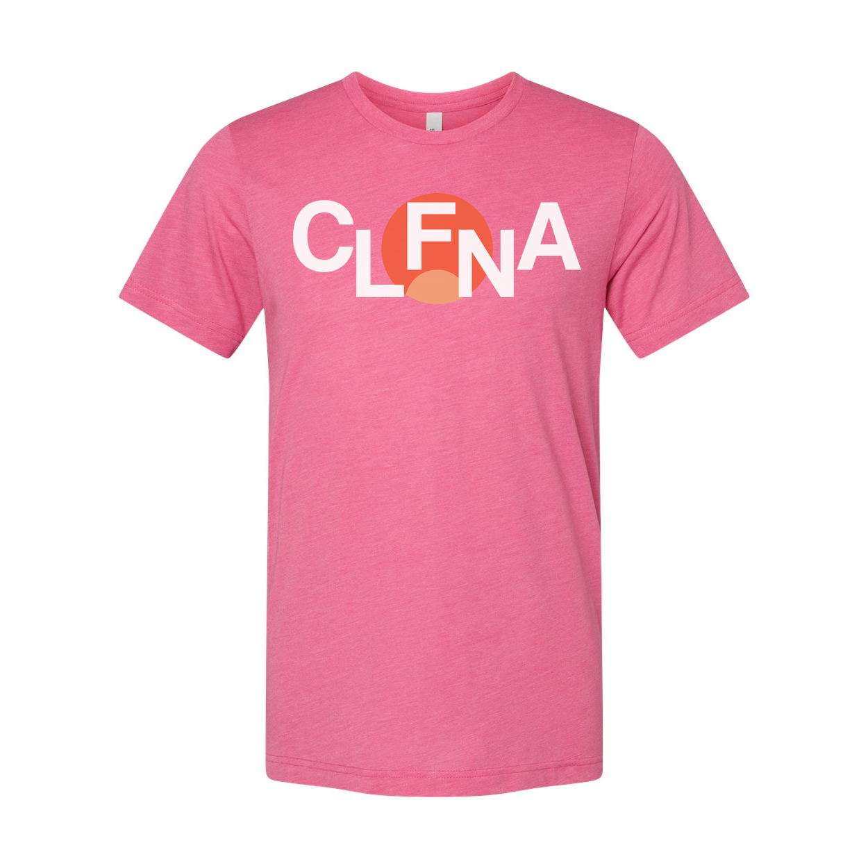 Unisex Graphic Logo T Shirt With CLFNA Circle Design in Orange Accent For Everyday Wear