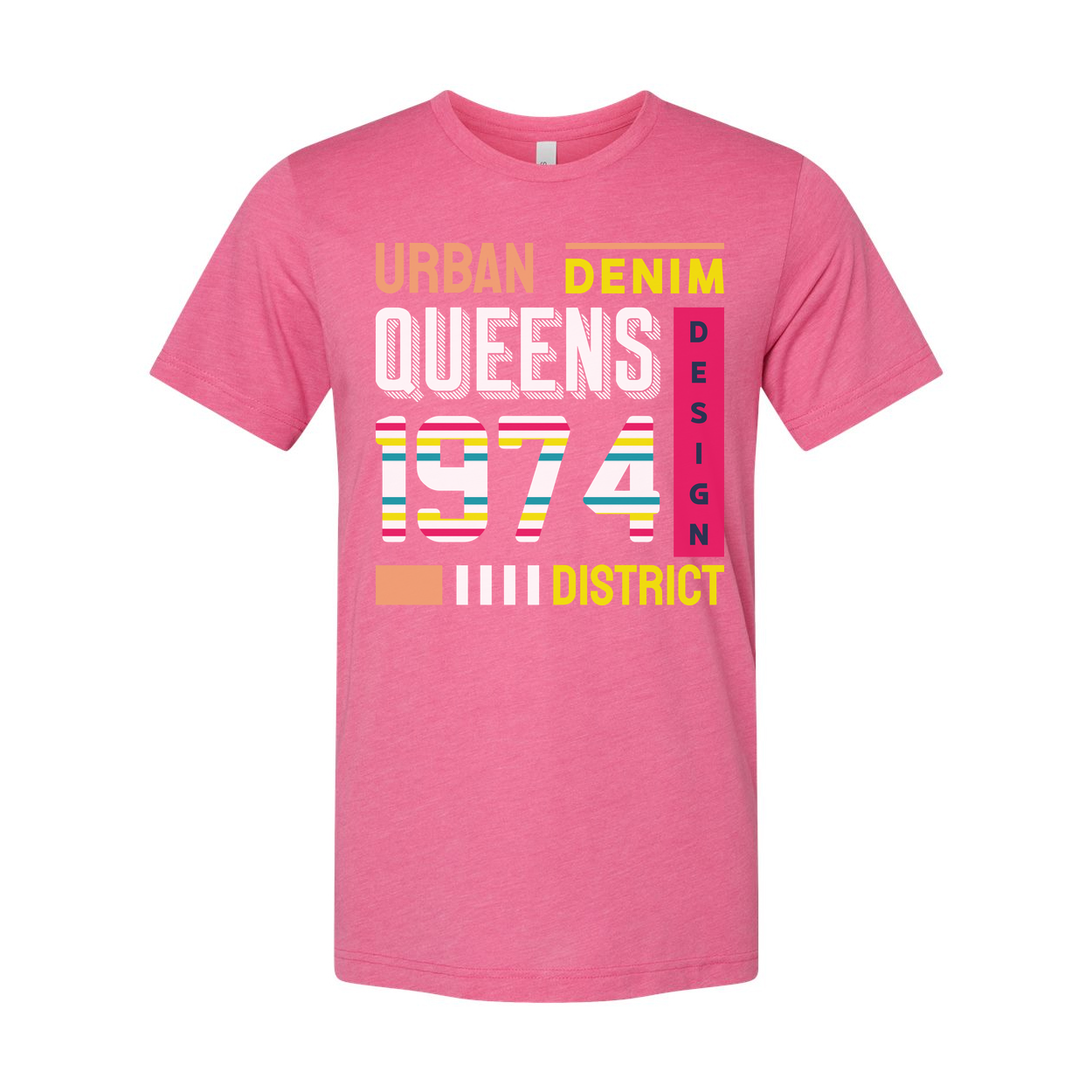 Urban Denim Queens 1974 District Design T Shirt