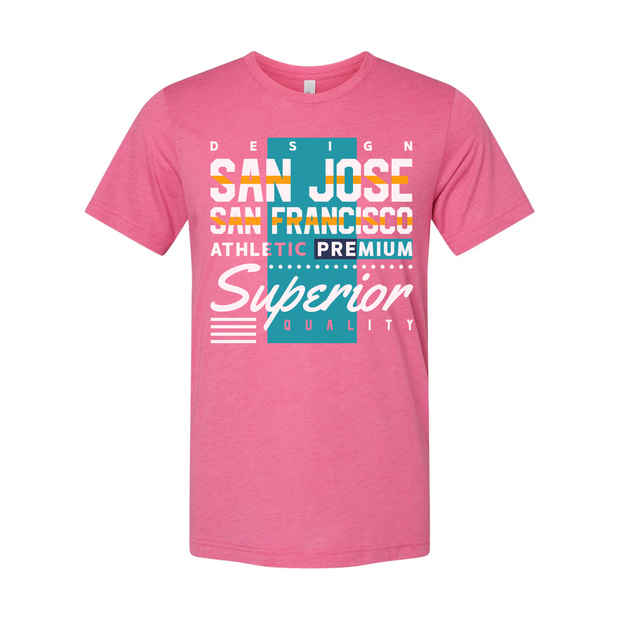 Unisex Graphic Tee Featuring San Jose And San Francisco City Design With Athletic Style