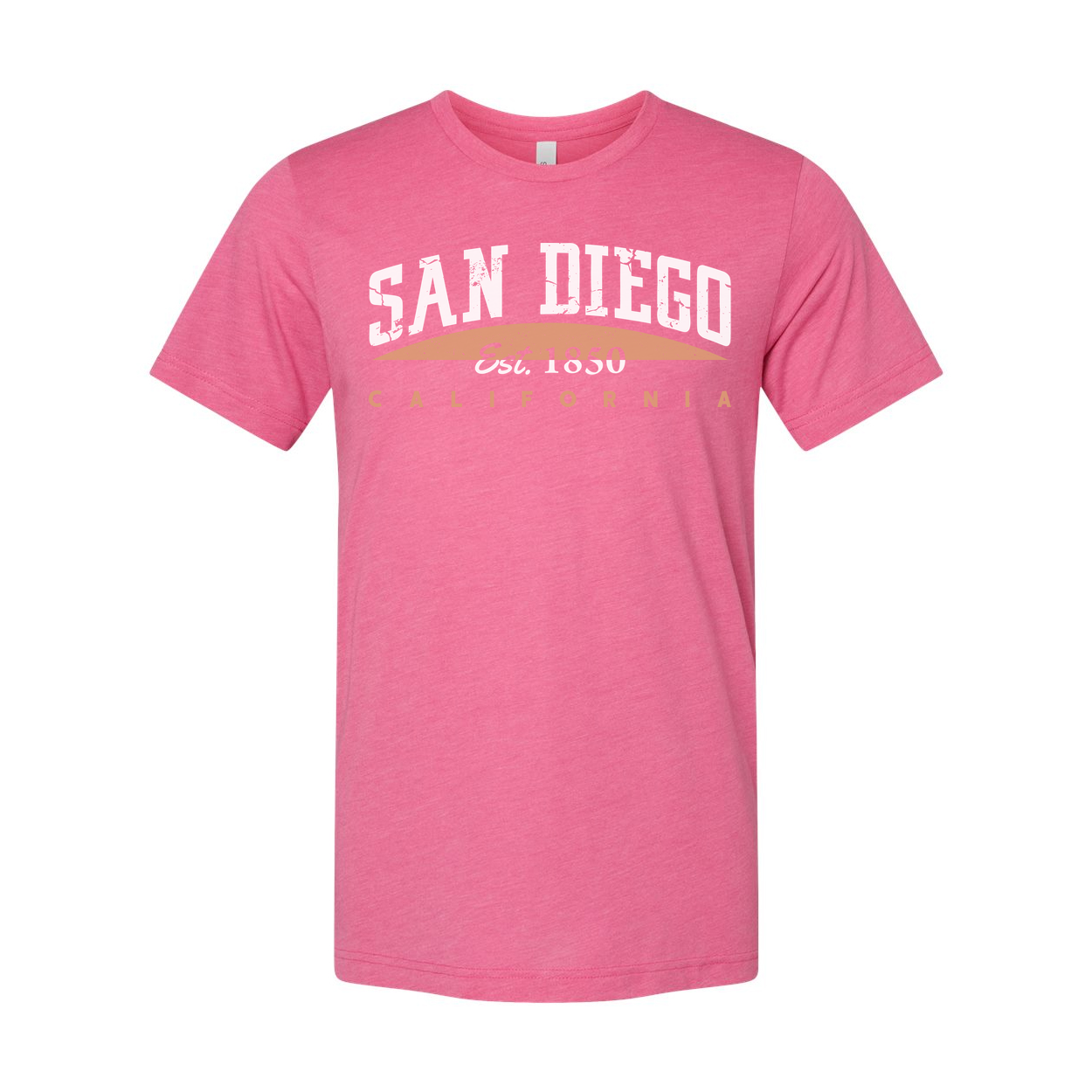 San Diego California Graphic T Shirt Est 1850 Arch Design Vintage City Theme Apparel
