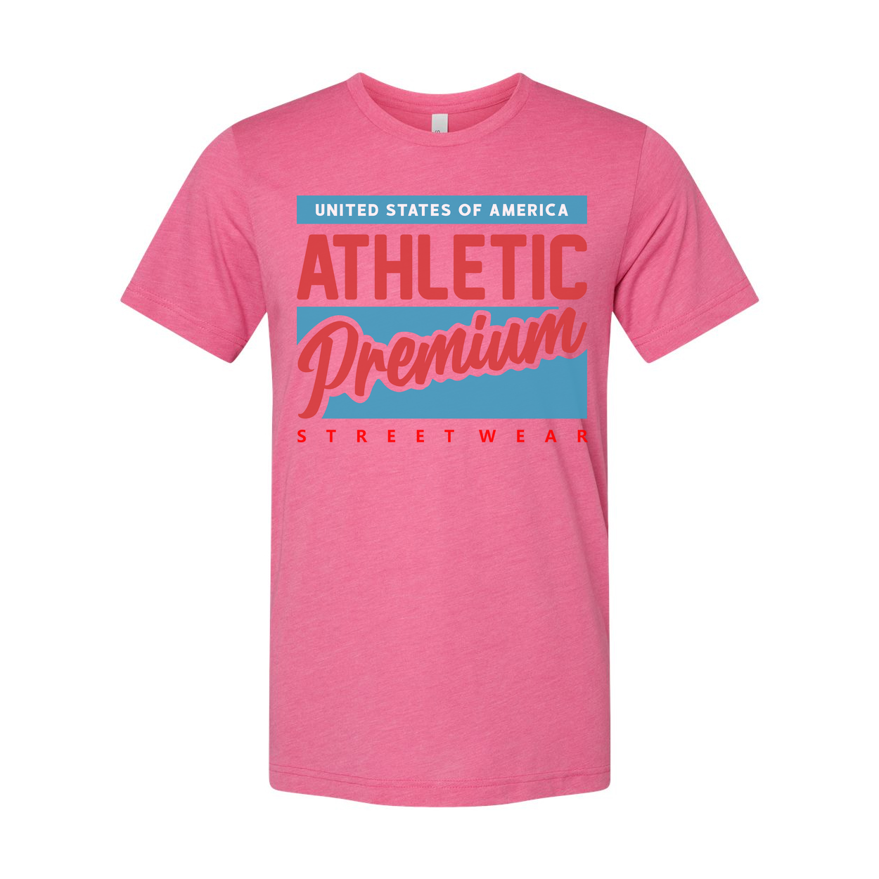 United States Of America Athletic Premium Streetwear Graphic T Shirt For Unisex Adults