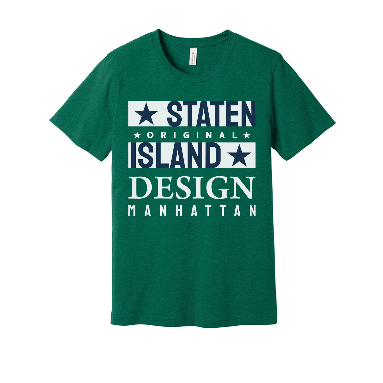 Staten Island Manhattan Design Graphic Tee For Unisex Casual Everyday Wear Collection