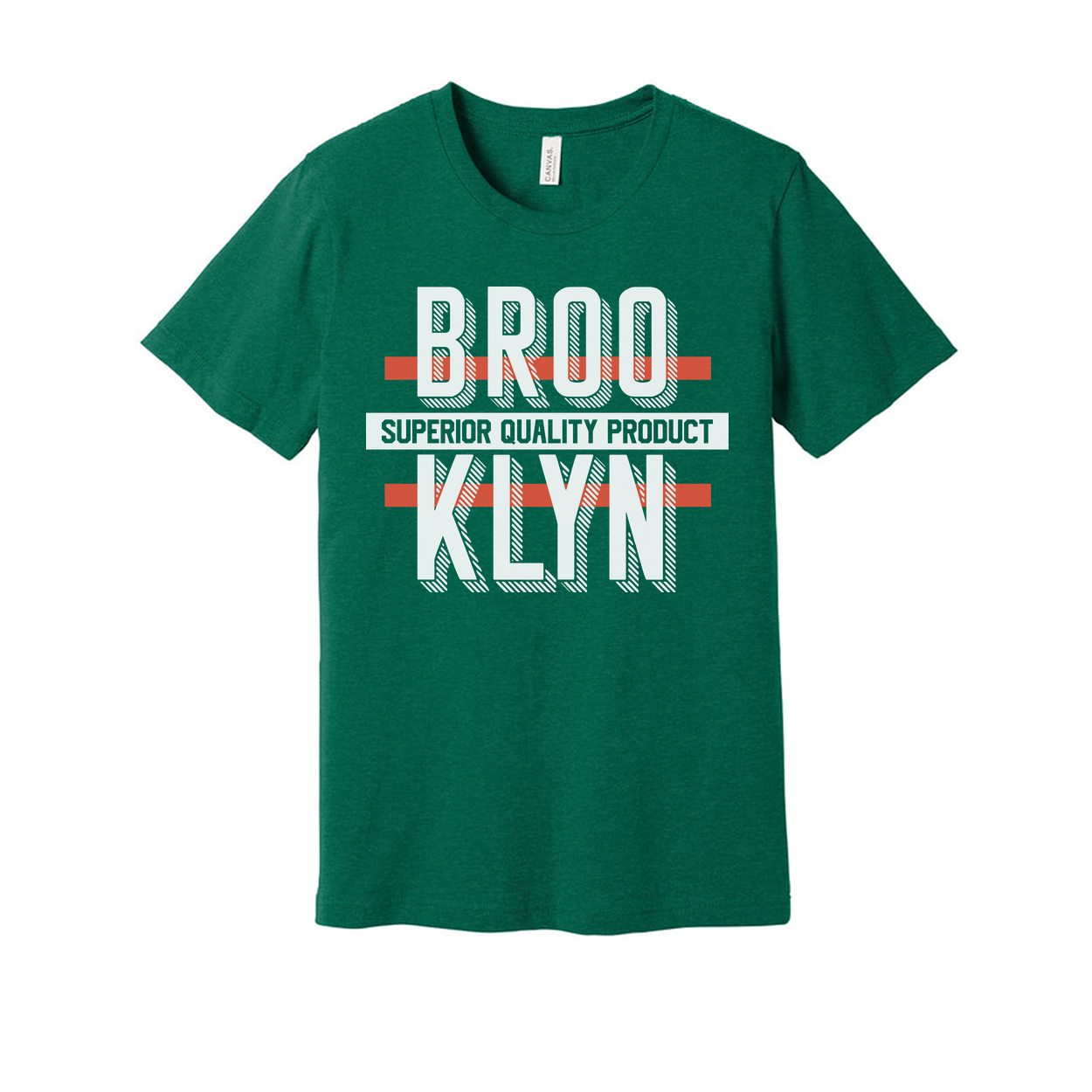 Brooklyn Unisex Graphic T Shirt With Bold Layered Text Design For Streetwear And Everyday Casual