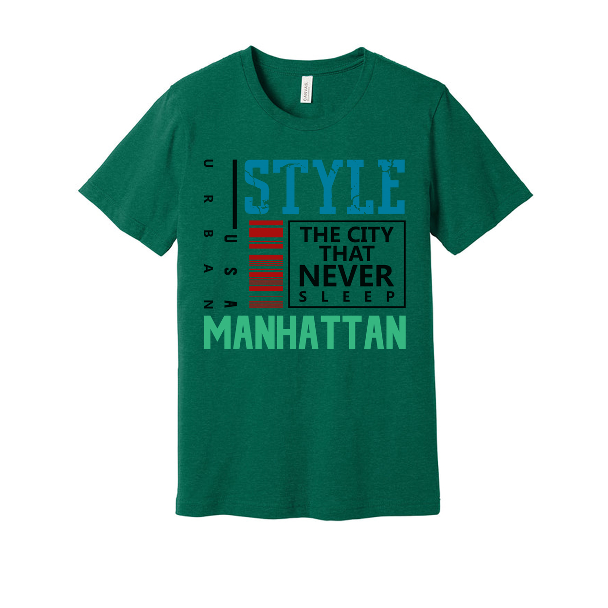Urban Manhattan Graphic T Shirt With Style The City That Never Sleep Design For Casual Streetwear