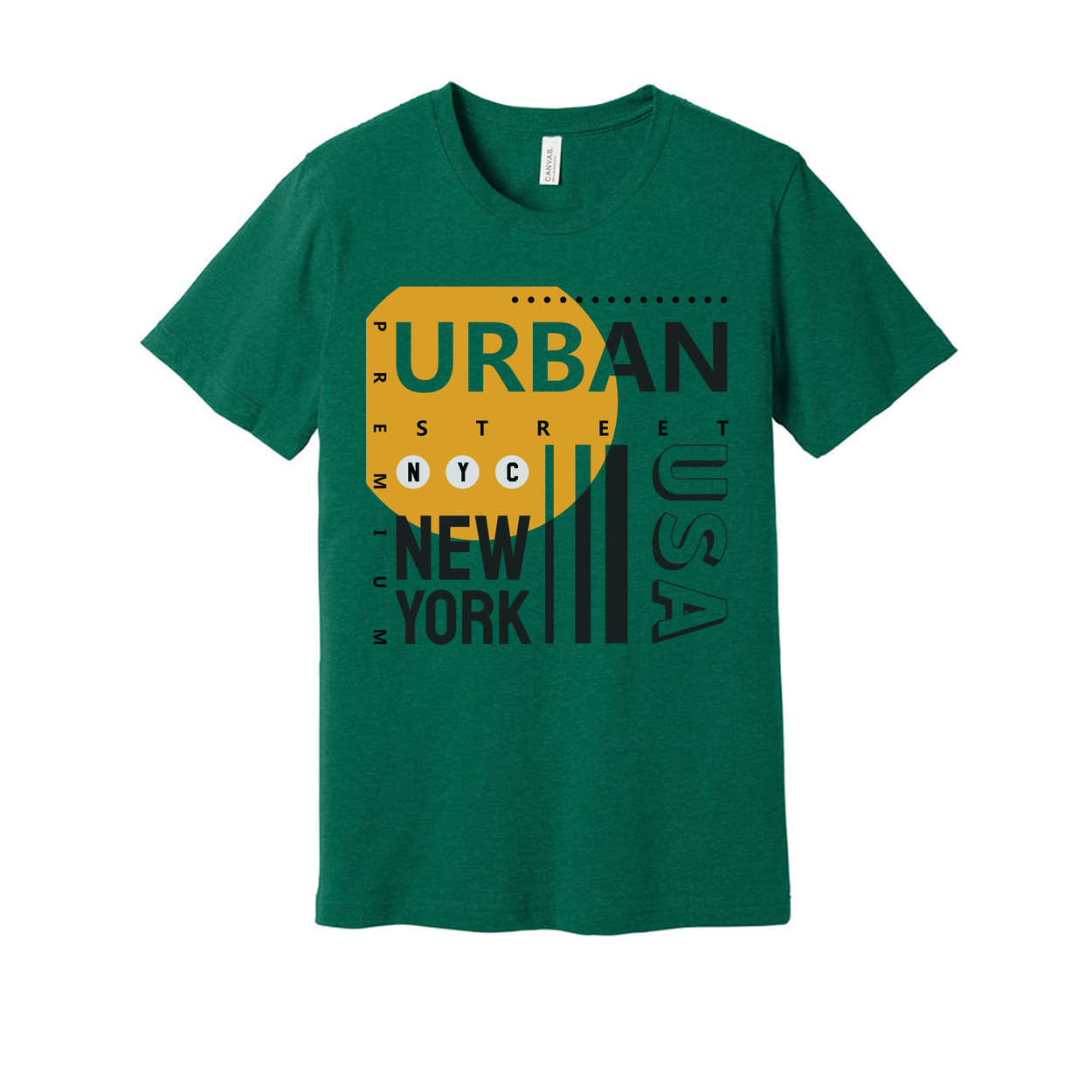 Unisex Urban Street Graphic Tee Featuring New York City Style and USA Emblem Design