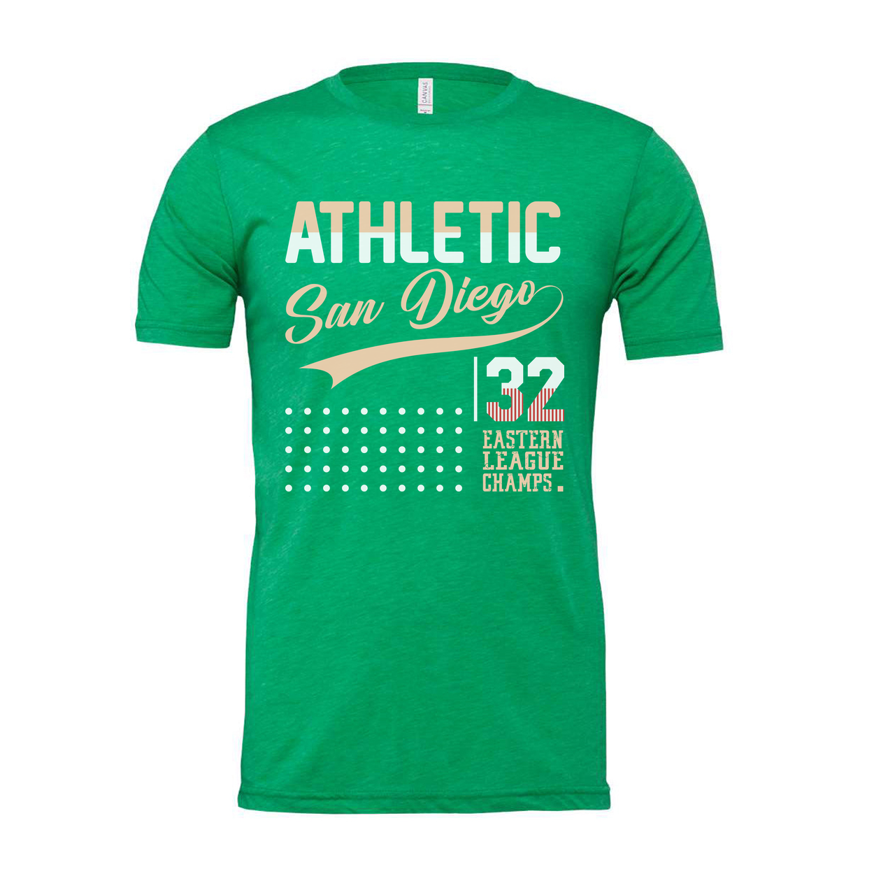 Athletic San Diego 32 Eastern League Champs Unisex Graphic Tee With Vintage Script Design