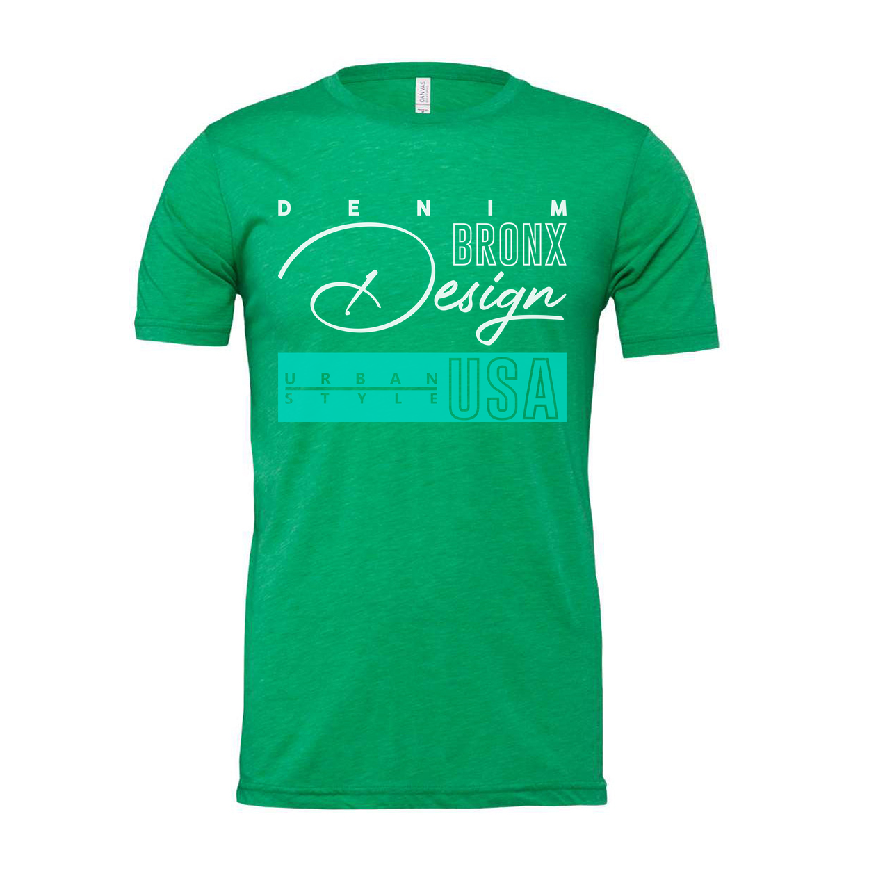Urban Style USA Graphic T Shirt With Denim Bronx Design For Unisex Casual Wear And USA Theme
