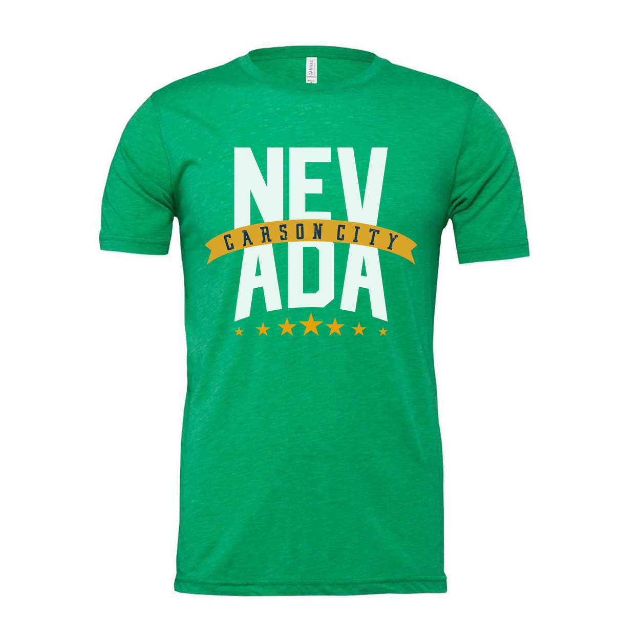 Nevada Carson City Banner Graphic T Shirt For Men And Women Unisex Tee With City Emblem