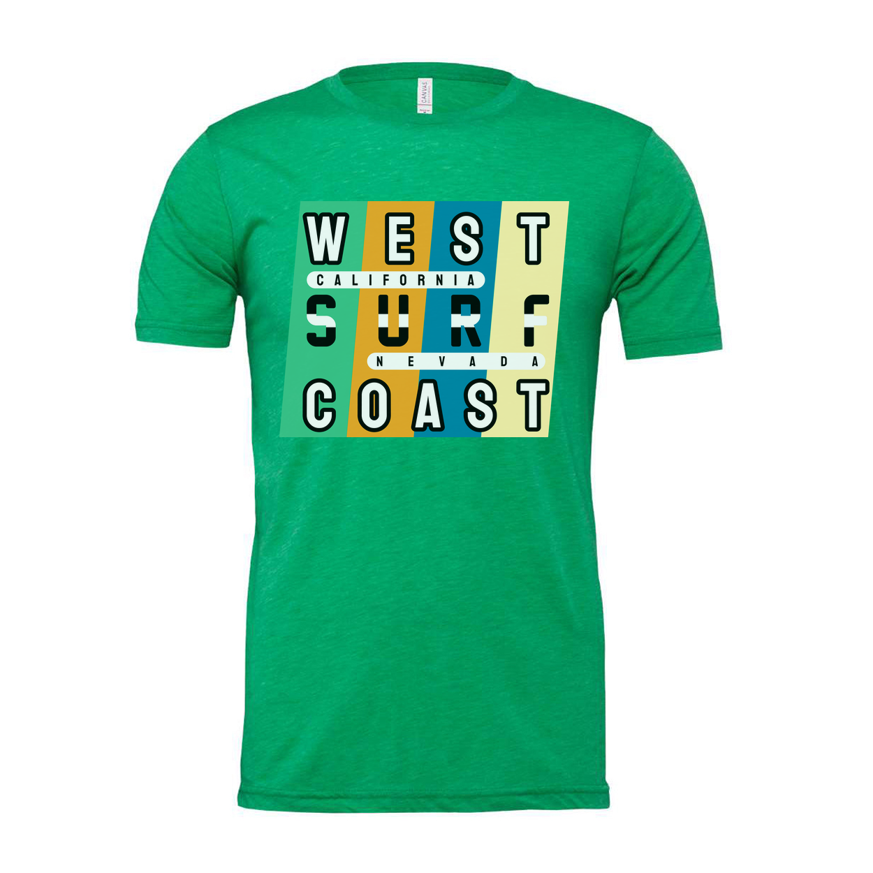 Unisex West Coast Surf Graphic T Shirt