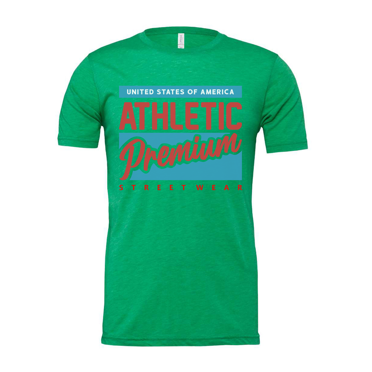 United States Of America Athletic Premium Streetwear Graphic T Shirt For Unisex Adults
