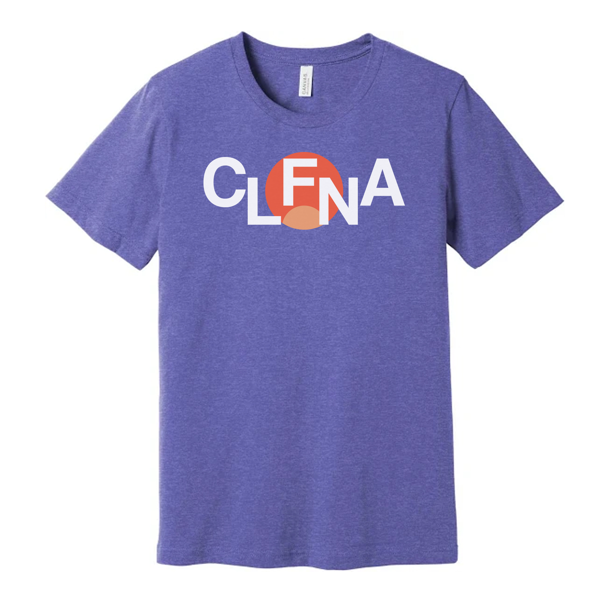 Unisex Graphic Logo T Shirt With CLFNA Circle Design in Orange Accent For Everyday Wear