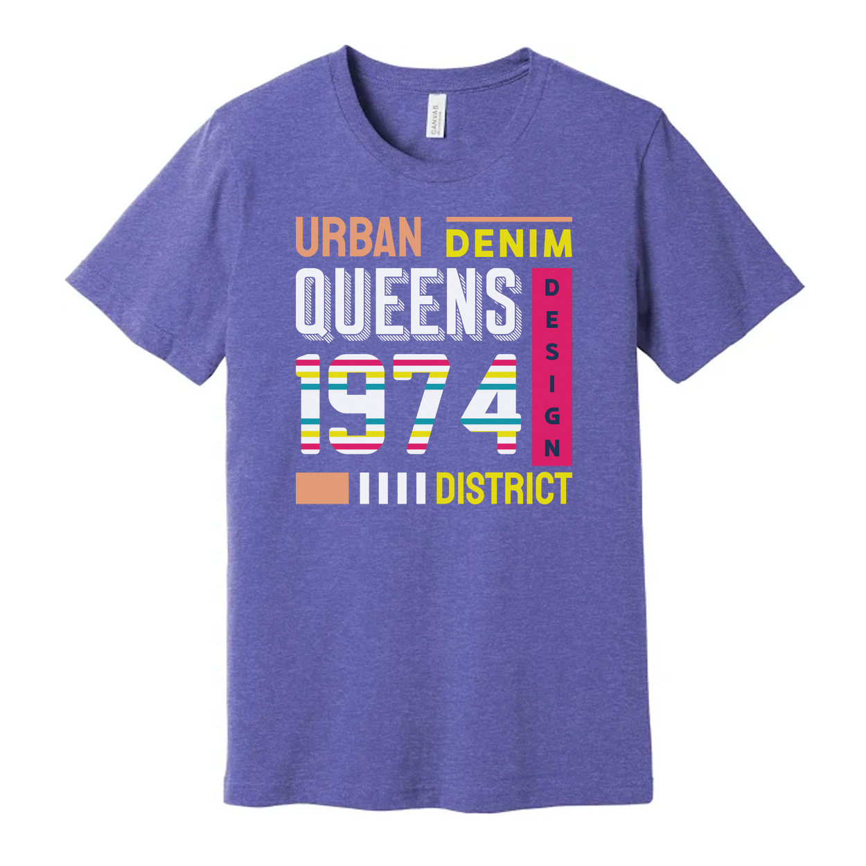 Urban Denim Queens 1974 District Design T Shirt