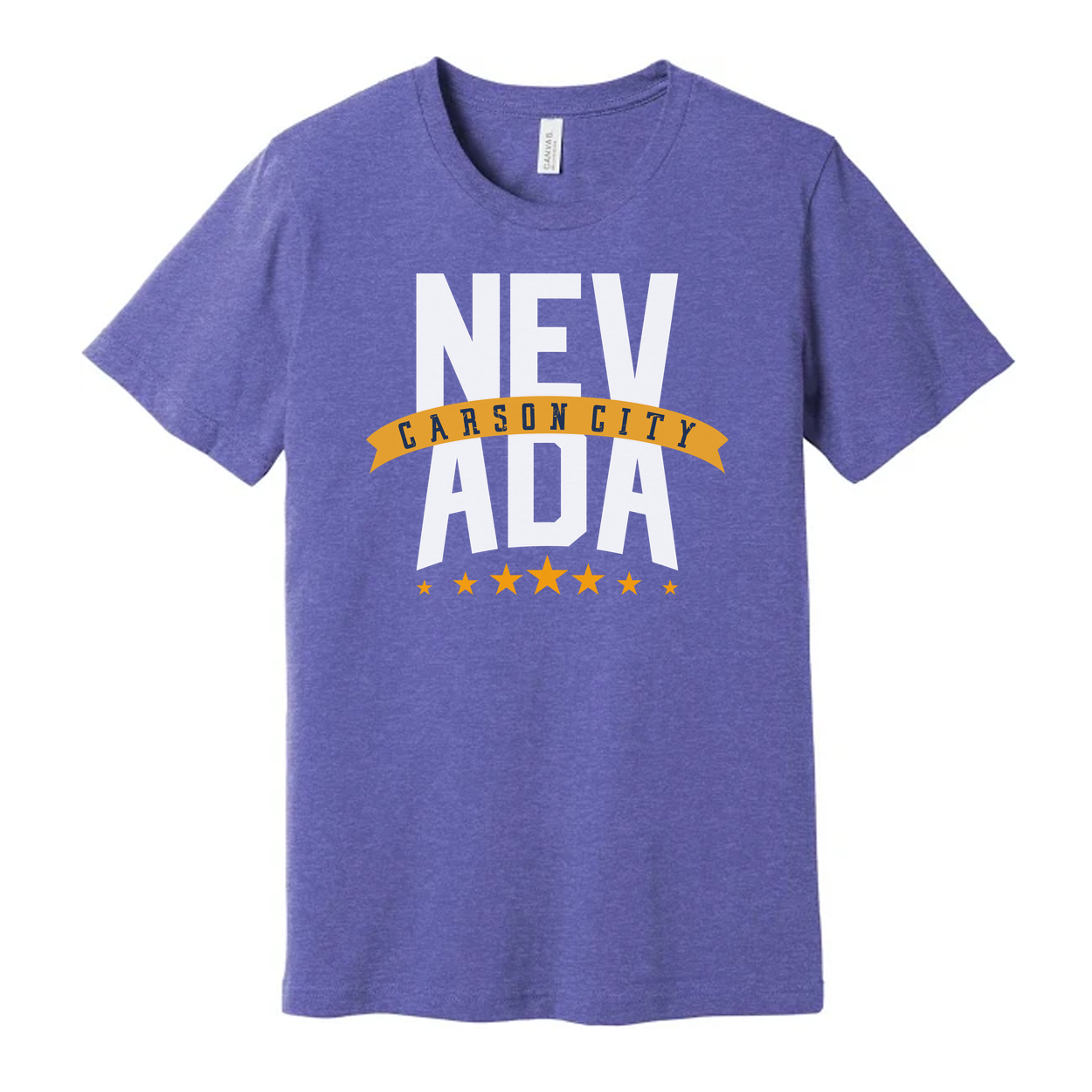 Nevada Carson City Banner Graphic T Shirt For Men And Women Unisex Tee With City Emblem