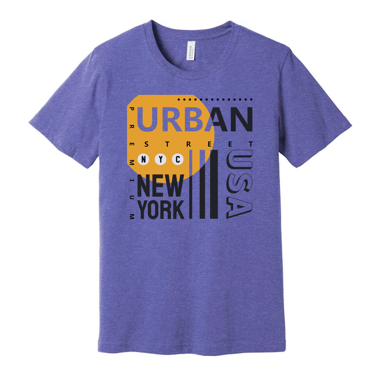 Unisex Urban Street Graphic Tee Featuring New York City Style and USA Emblem Design