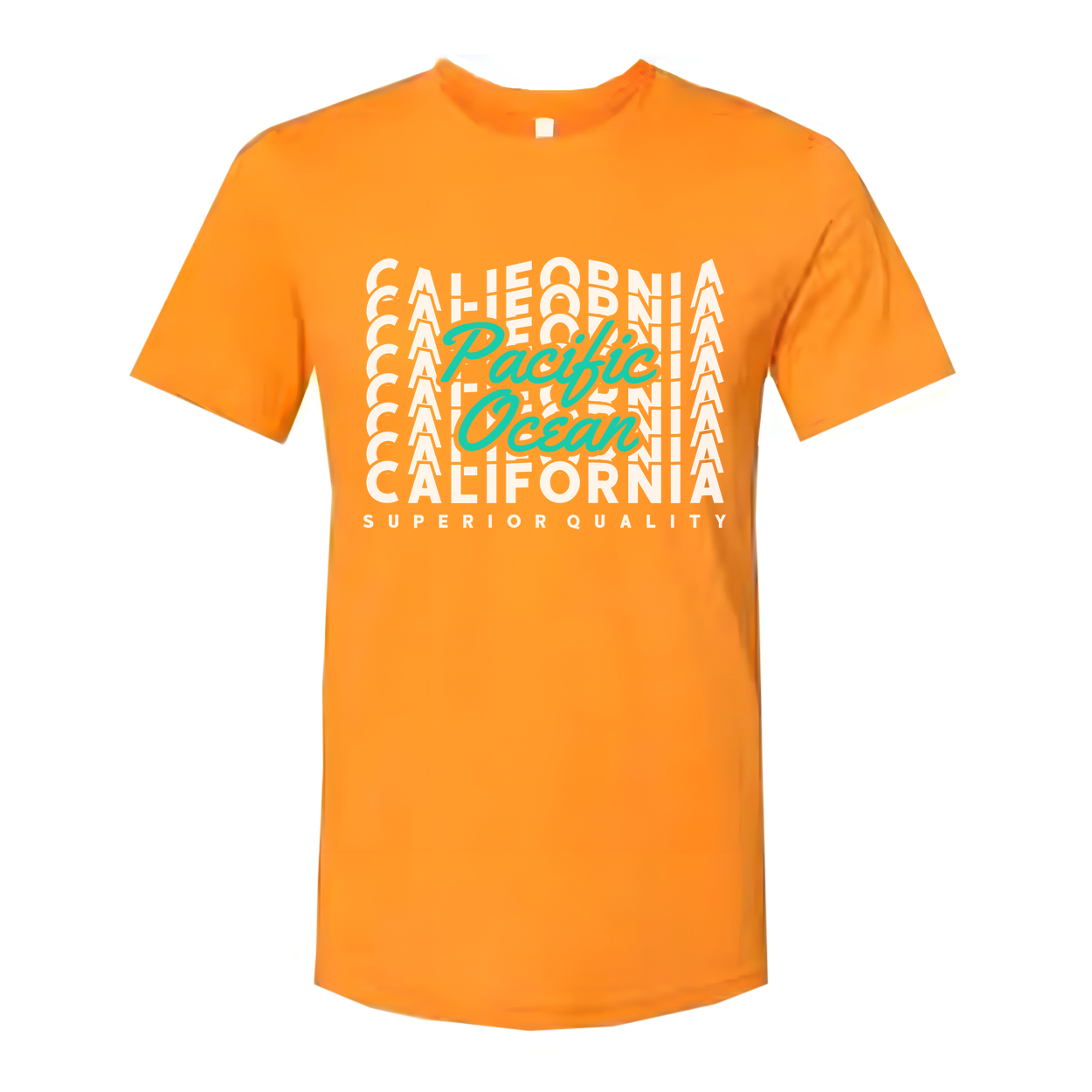 Pacific Ocean California Graphic Tee for Unisex Short Sleeve Everyday Style and Beachwear