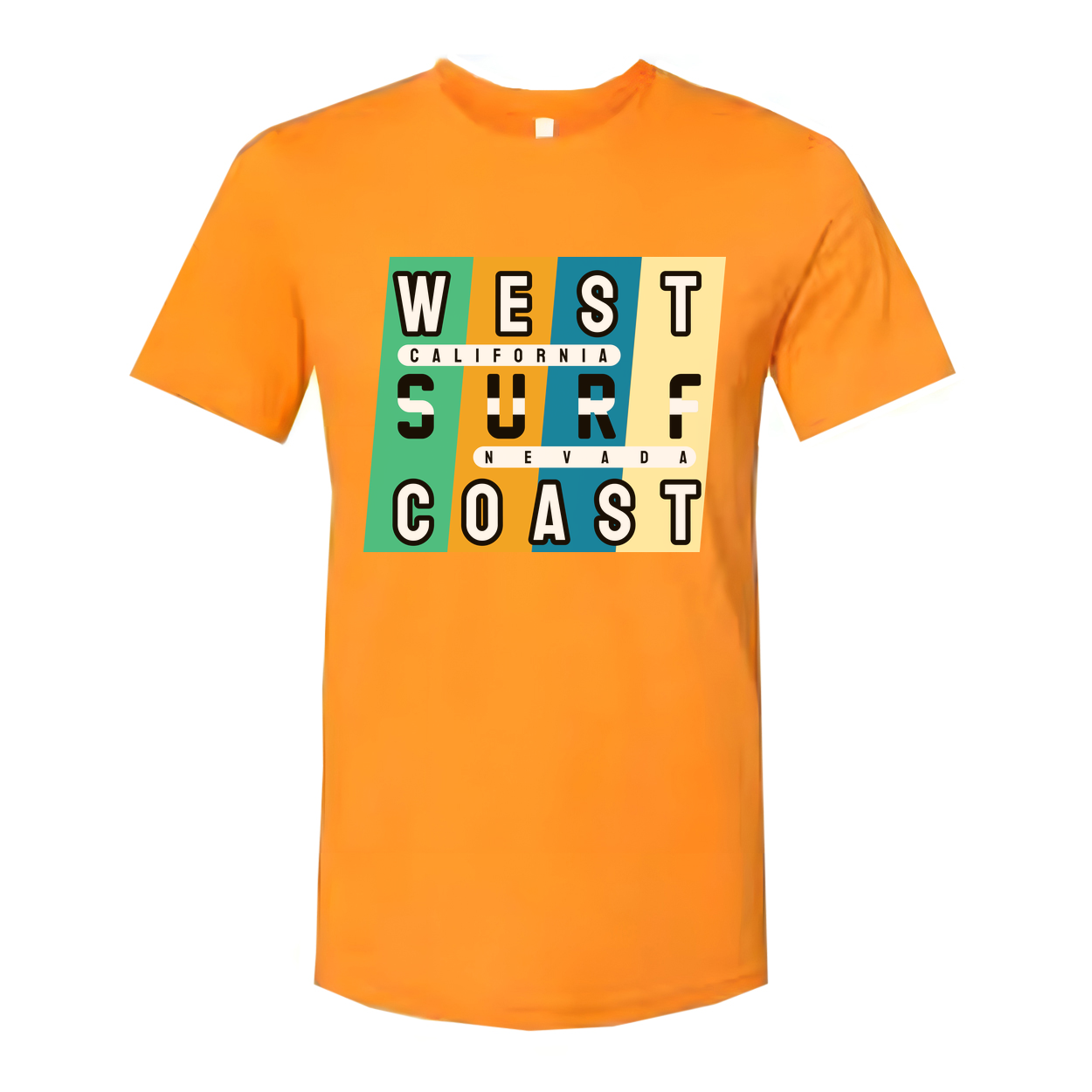 Unisex West Coast Surf Graphic T Shirt