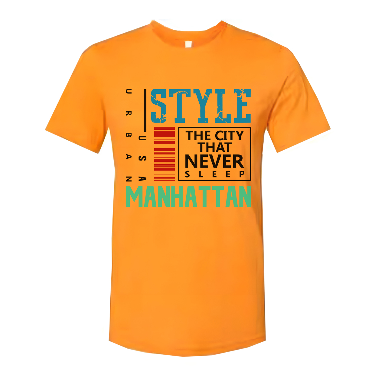 Urban Manhattan Graphic T Shirt With Style The City That Never Sleep Design For Casual Streetwear