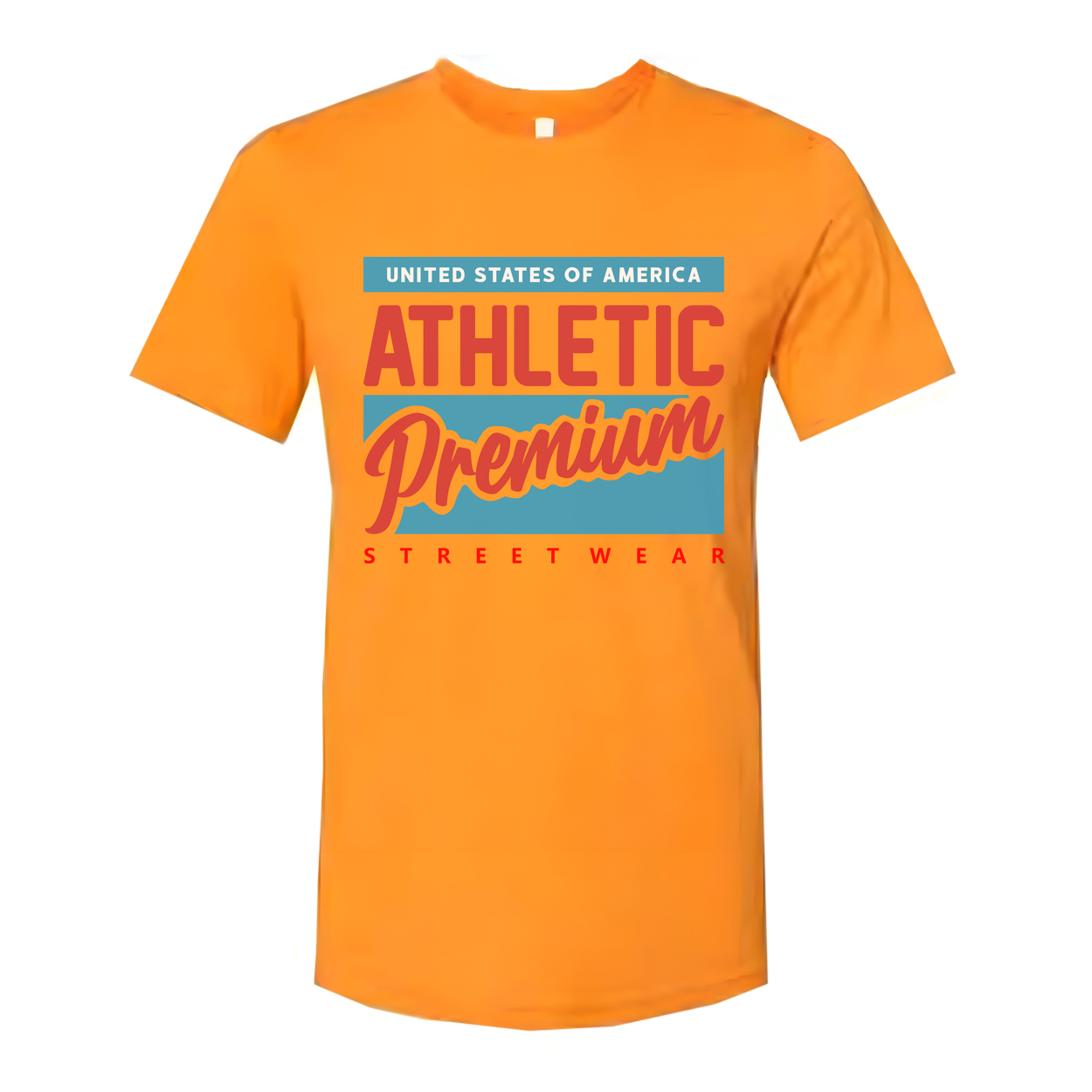 United States Of America Athletic Premium Streetwear Graphic T Shirt For Unisex Adults