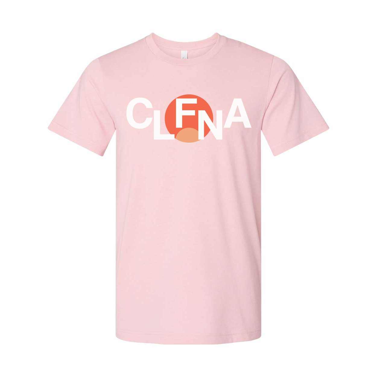 Unisex Graphic Logo T Shirt With CLFNA Circle Design in Orange Accent For Everyday Wear