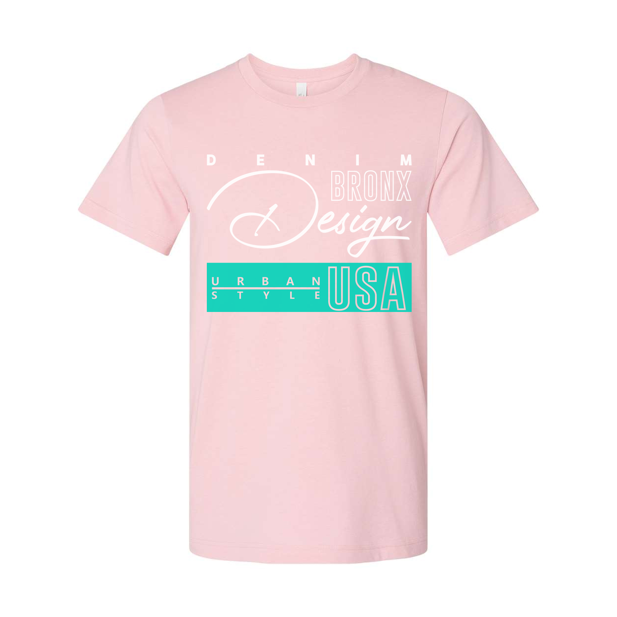 Urban Style USA Graphic T Shirt With Denim Bronx Design For Unisex Casual Wear And USA Theme