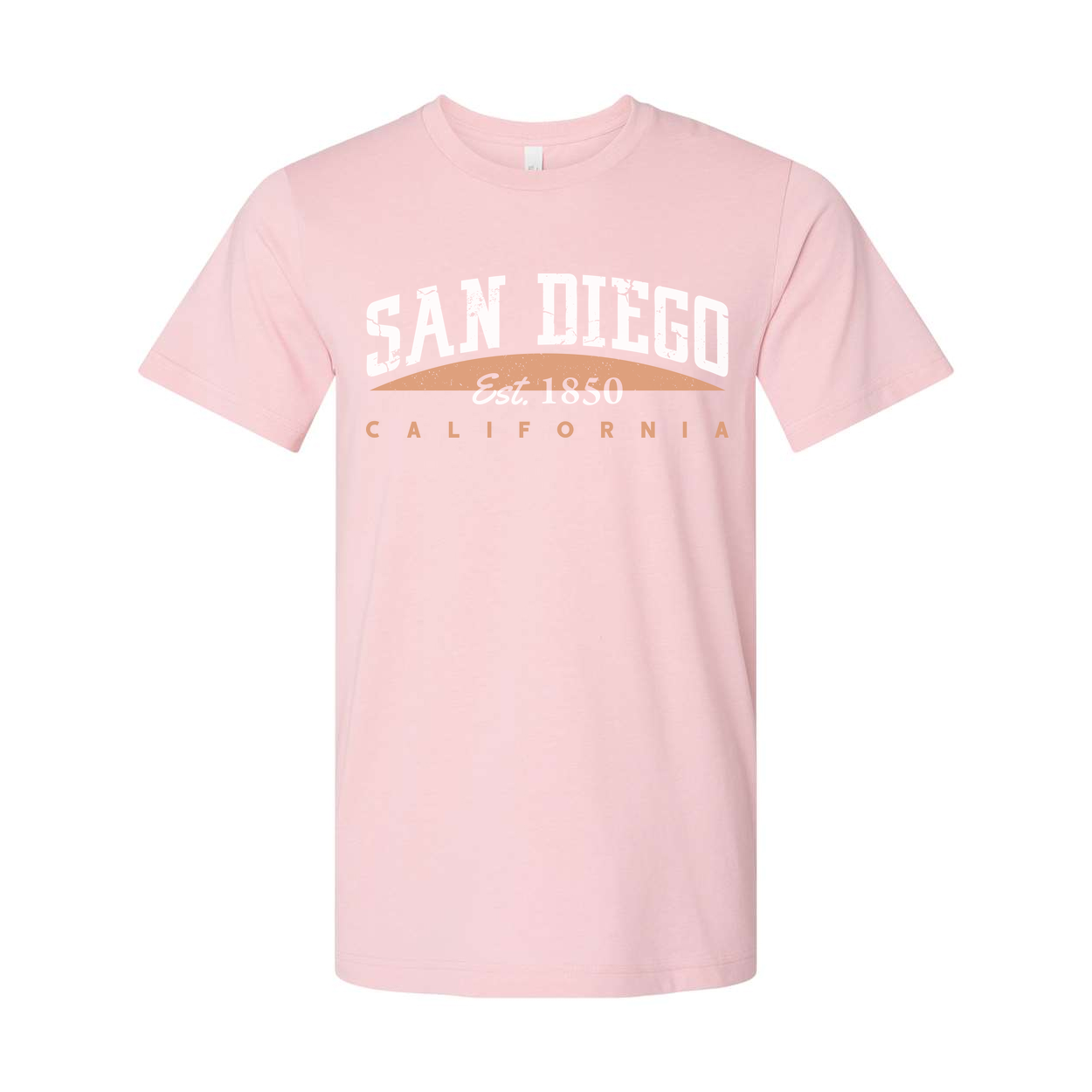 San Diego California Graphic T Shirt Est 1850 Arch Design Vintage City Theme Apparel