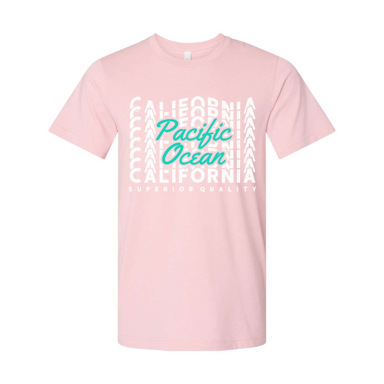 Pacific Ocean California Graphic Tee for Unisex Short Sleeve Everyday Style and Beachwear