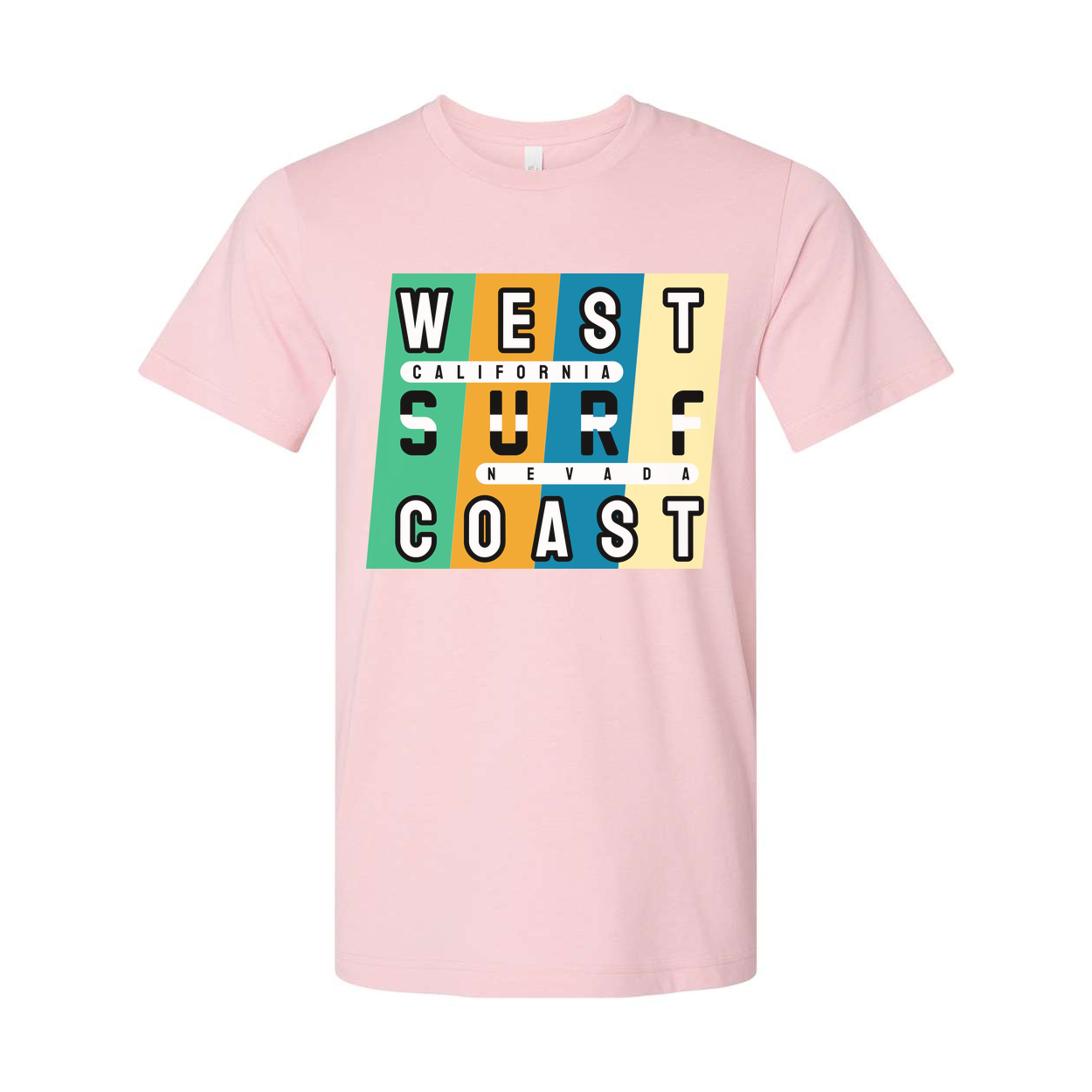 Unisex West Coast Surf Graphic T Shirt