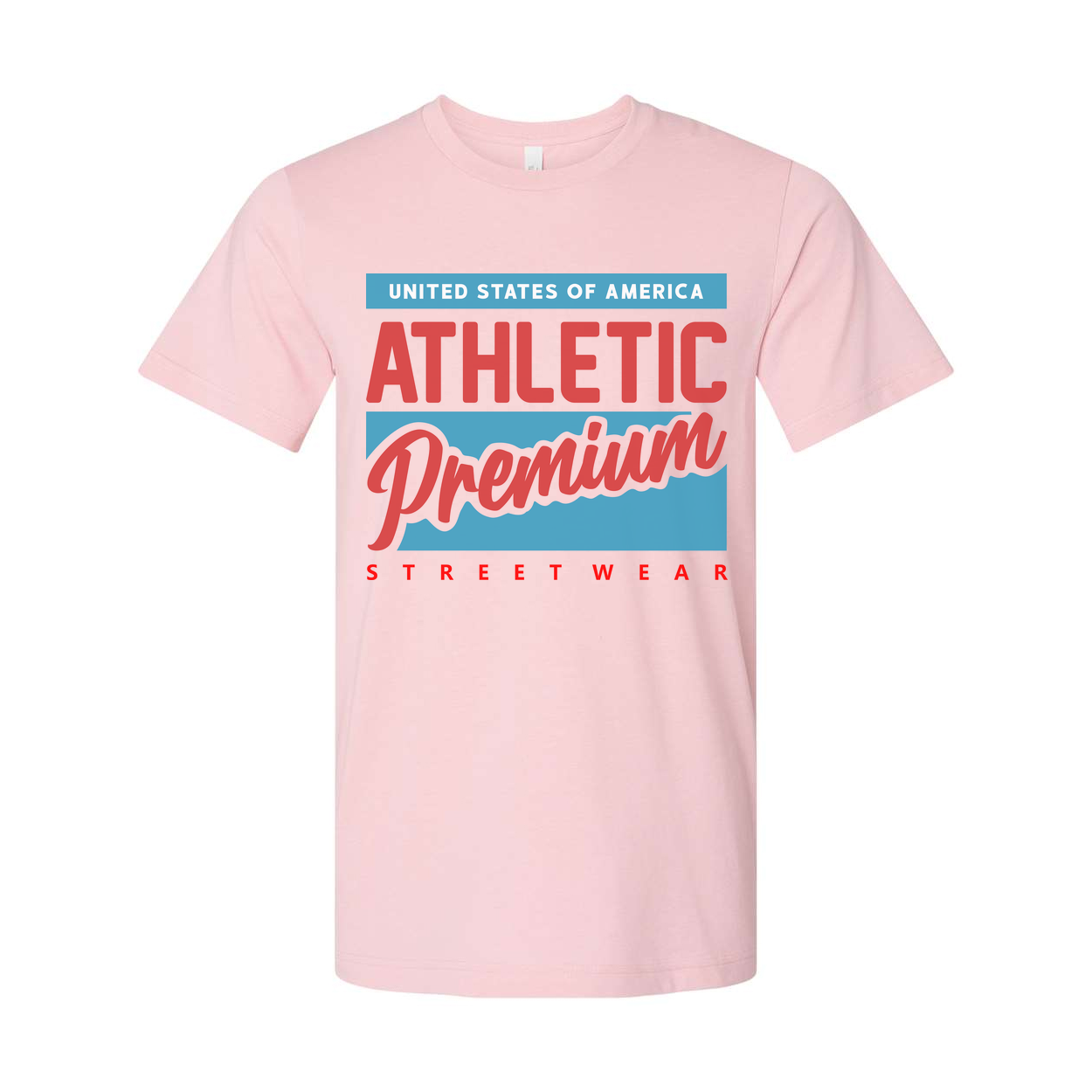 United States Of America Athletic Premium Streetwear Graphic T Shirt For Unisex Adults