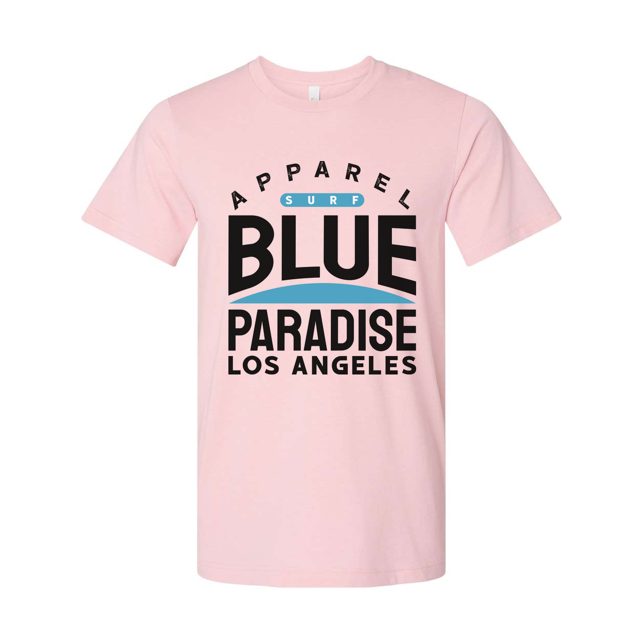 Apparel Surf Blue Paradise Los Angeles Unisex Short Sleeve Graphic Tee For Casual Wear