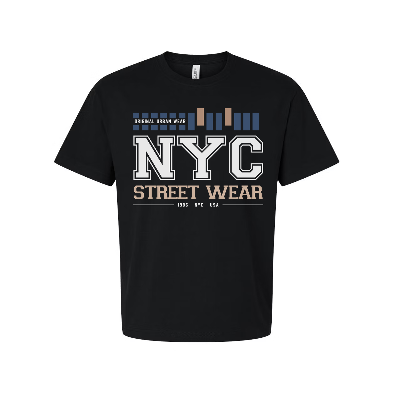 Unisex NYC Streetwear Graphic Tee With Bold NYC Logo And Modern Stripe Accent For Daily Wear