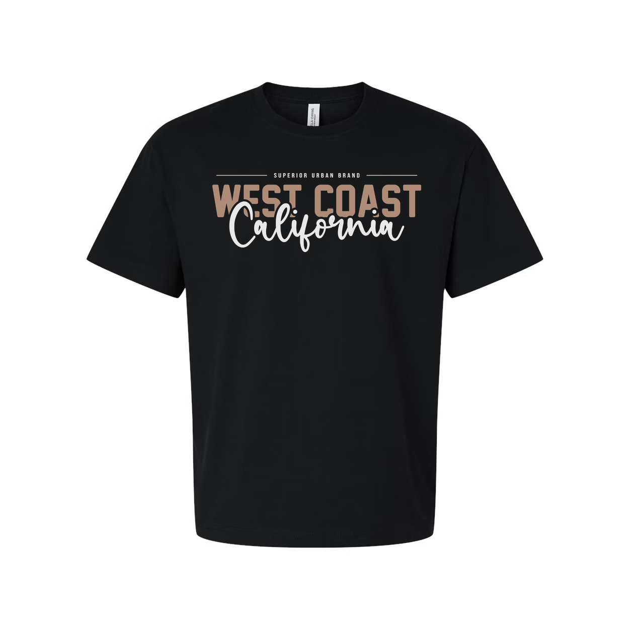 West Coast California Graphic Unisex T Shirt With Soft Fabric And Urban Brand Logo